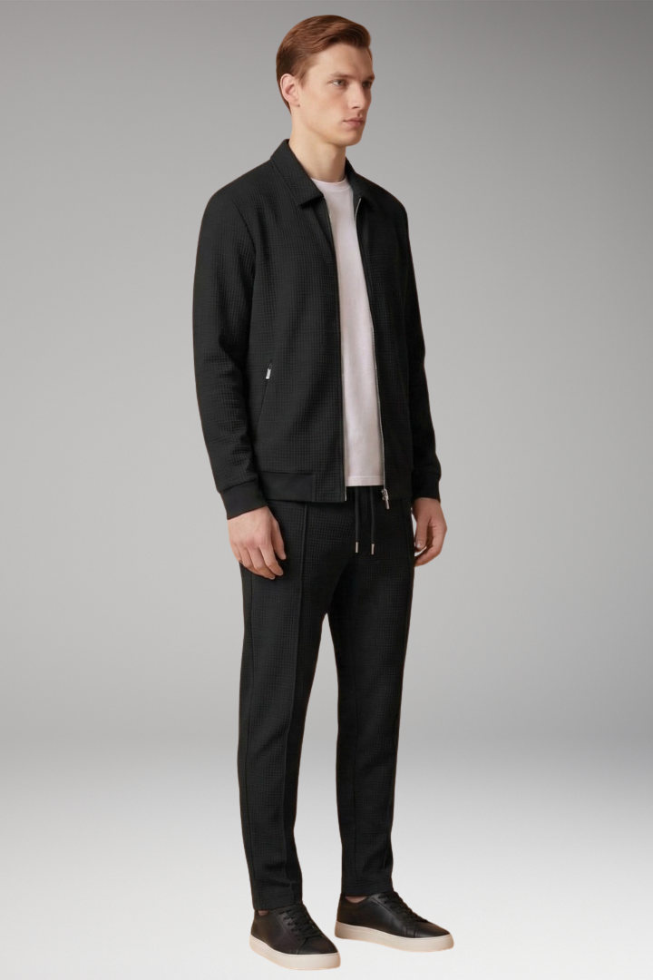 Men's Zip Up Tracksuit Straight Leg Pants