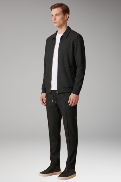 Men's Zip Up Tracksuit Straight Leg Pants