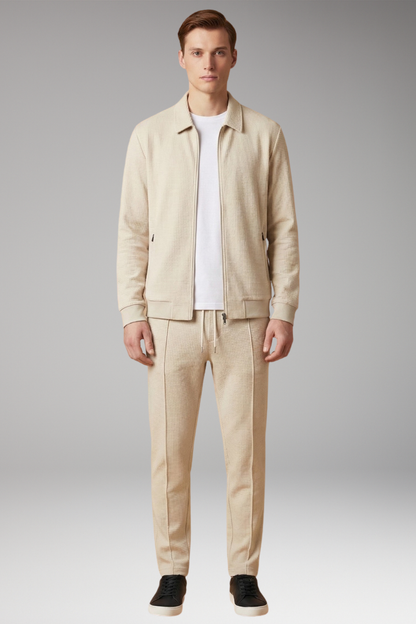 Men's Zip Up Tracksuit Straight Leg Pants