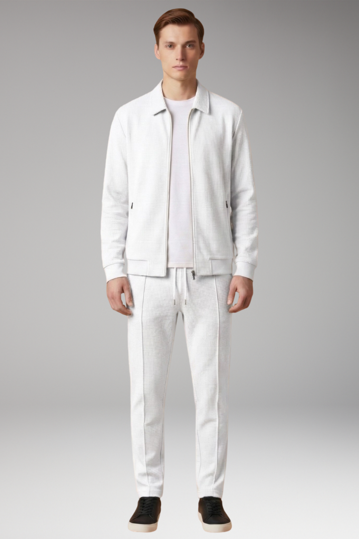 Men's Zip Up Tracksuit Straight Leg Pants