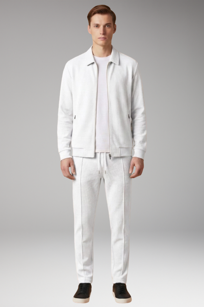 Men's Zip Up Tracksuit Straight Leg Pants