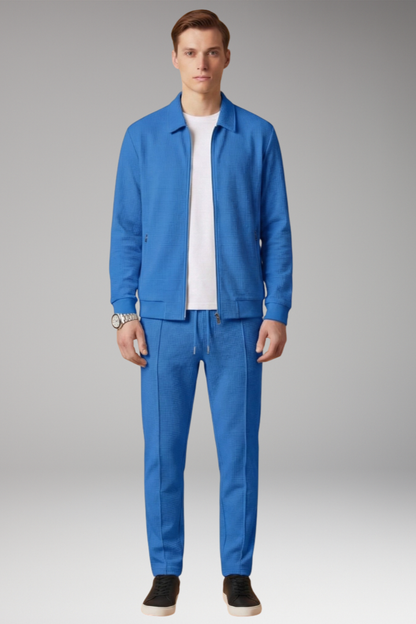 Men's Zip Up Tracksuit Straight Leg Pants