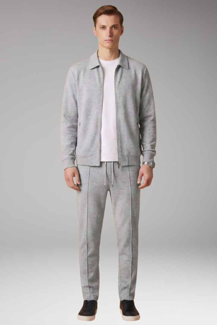 Men's Zip Up Tracksuit Straight Leg Pants