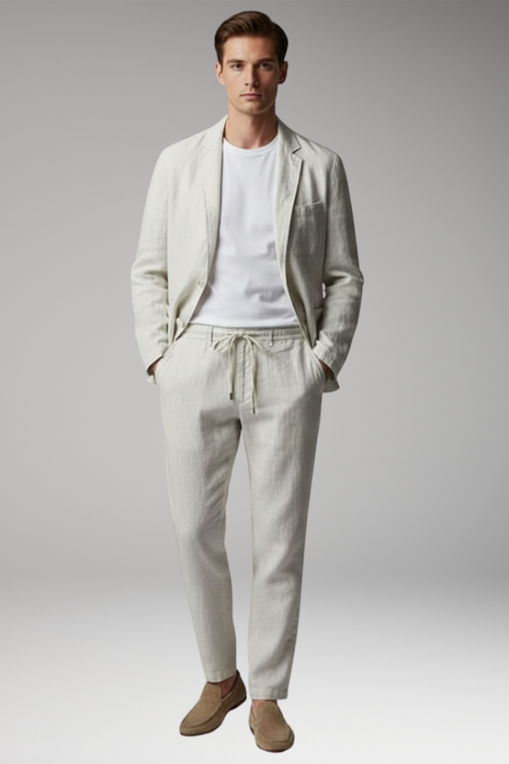 Men's Blazer Suit Elastic Pants