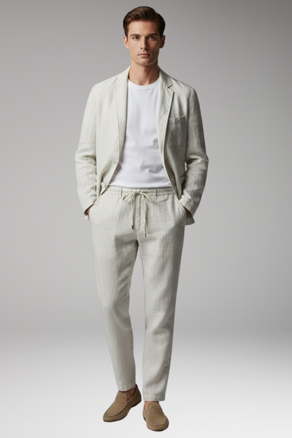 Men's Blazer Suit Elastic Pants