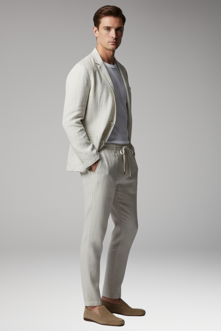 Men's Blazer Suit Elastic Pants