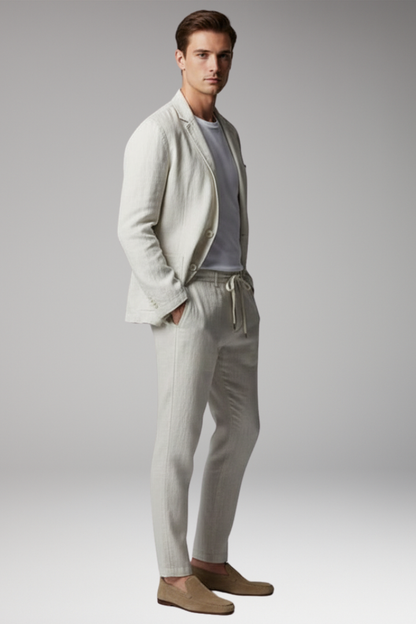 Men's Blazer Suit Elastic Pants