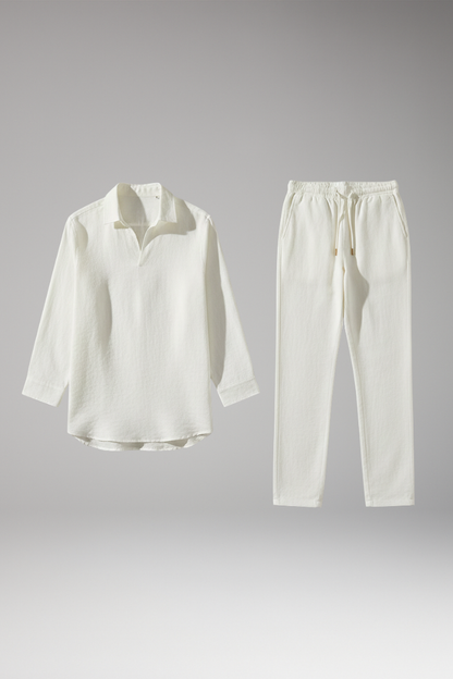 Men's Long Sleeve Shirt and Pants Set - Vonnera