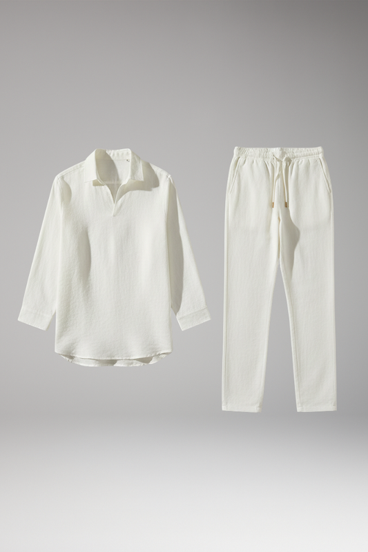 Men's Long Sleeve Shirt and Pants Set - Vonnera