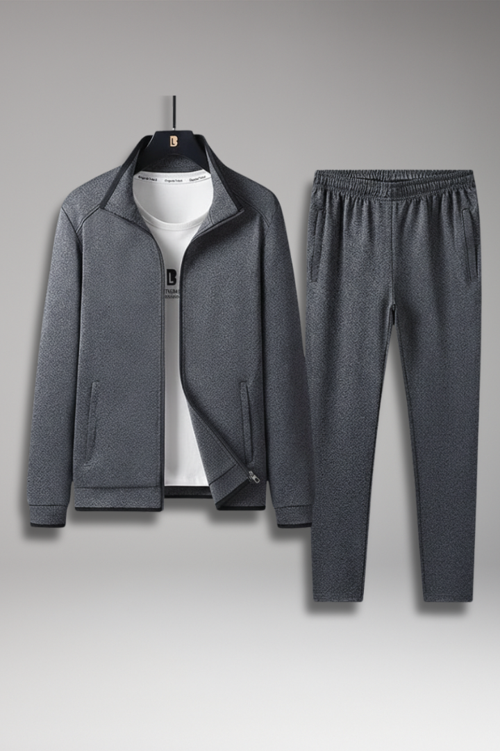 Men's 2-Piece Tracksuit Zip Jacket Drawcord Pants - Vonnera