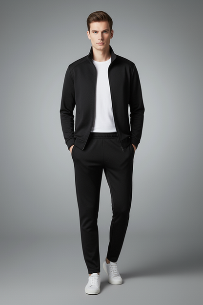 Men's 2-Piece Tracksuit Zip Jacket Drawcord Pants