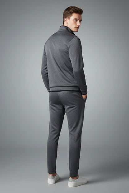 Men's 2-Piece Tracksuit Zip Jacket Drawcord Pants