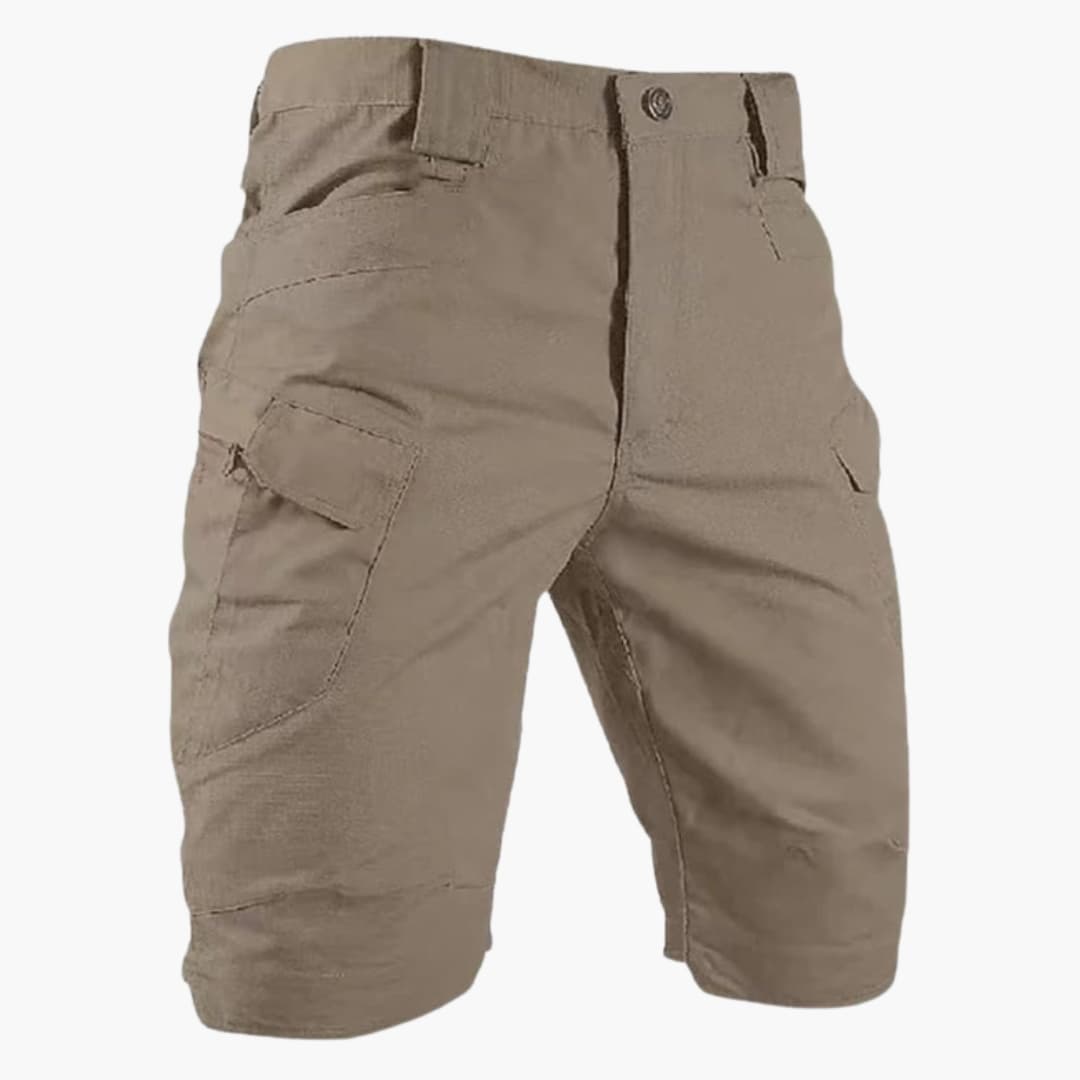 Men's Utility Shorts Elastic Waist Flap Pockets