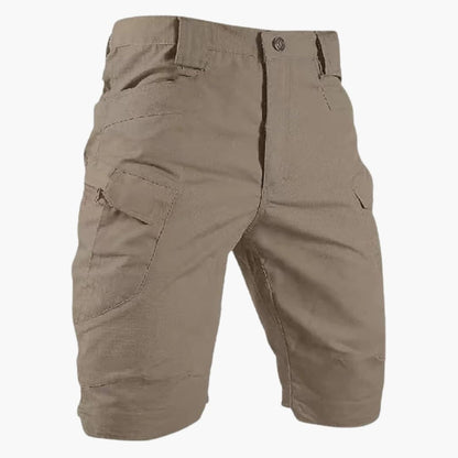 Men's Utility Shorts Elastic Waist Flap Pockets