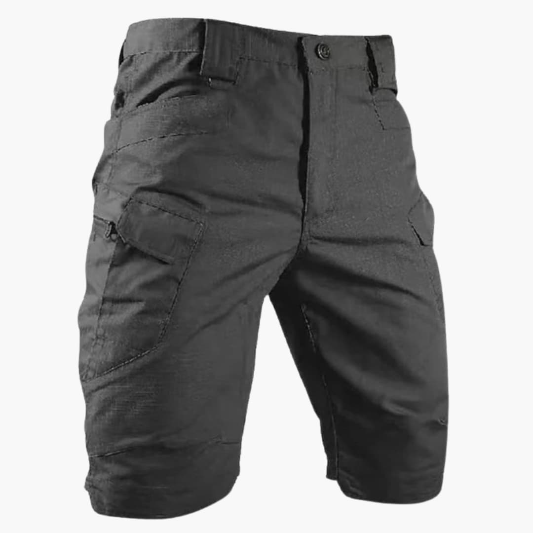 Men's Utility Shorts Elastic Waist Flap Pockets