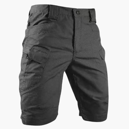 Men's Utility Shorts Elastic Waist Flap Pockets