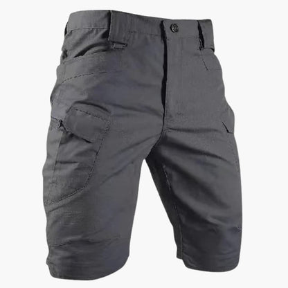 Men's Utility Shorts Elastic Waist Flap Pockets