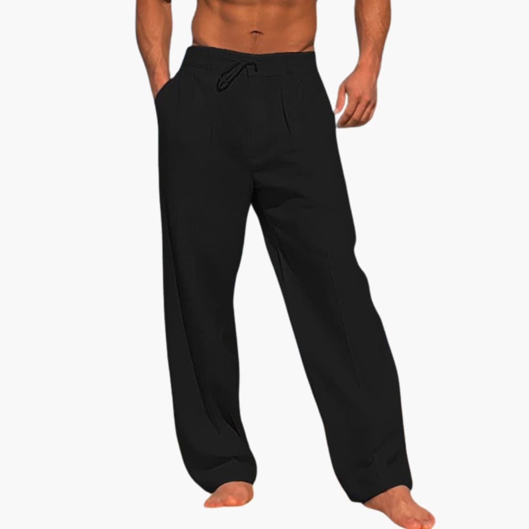 Men's Wide Leg Pants Elastic Waist