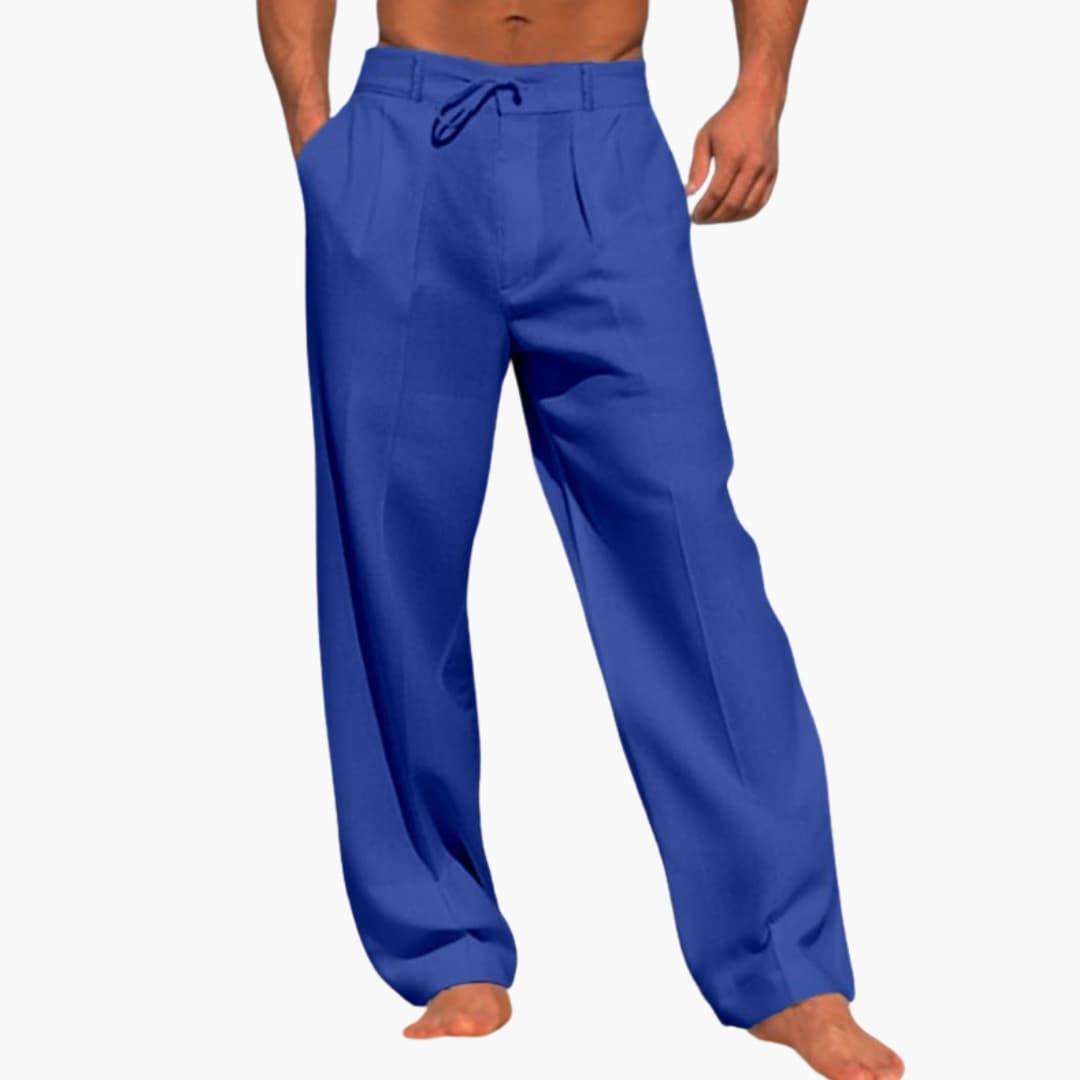 Men's Wide Leg Pants Elastic Waist