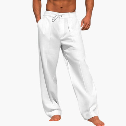 Men's Wide Leg Pants Elastic Waist