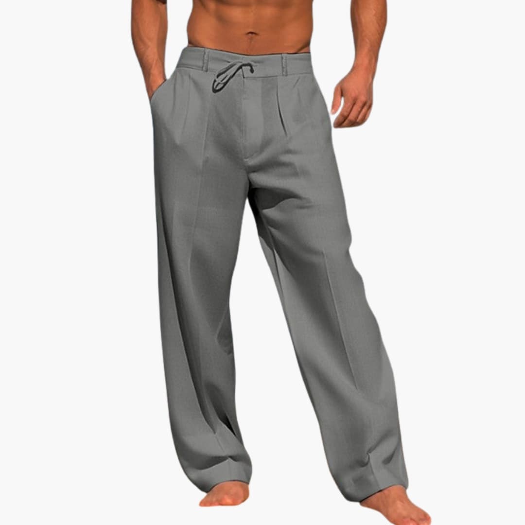 Men's Wide Leg Pants Elastic Waist - Vonnera
