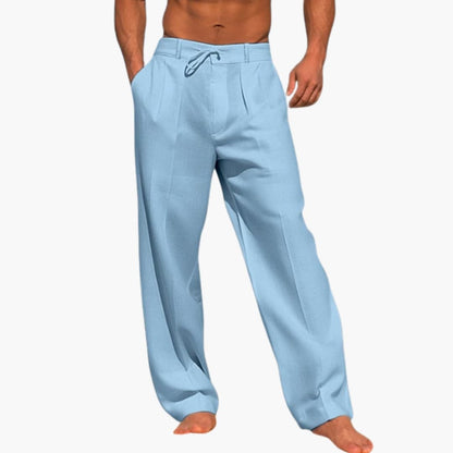 Men's Wide Leg Pants Elastic Waist