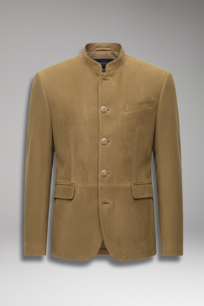 Men's Stand Collar Blazer Multi Pocket - Vonnera