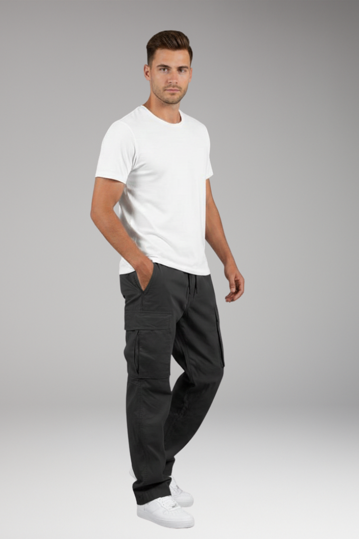 Men's Cargo Pants Drawstring Waist Multiple Pockets