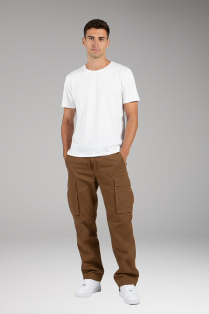 Men's Cargo Pants Drawstring Waist Multiple Pockets