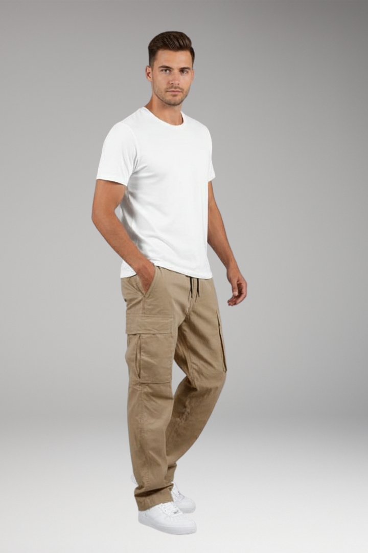 Men's Cargo Pants Drawstring Waist Multiple Pockets