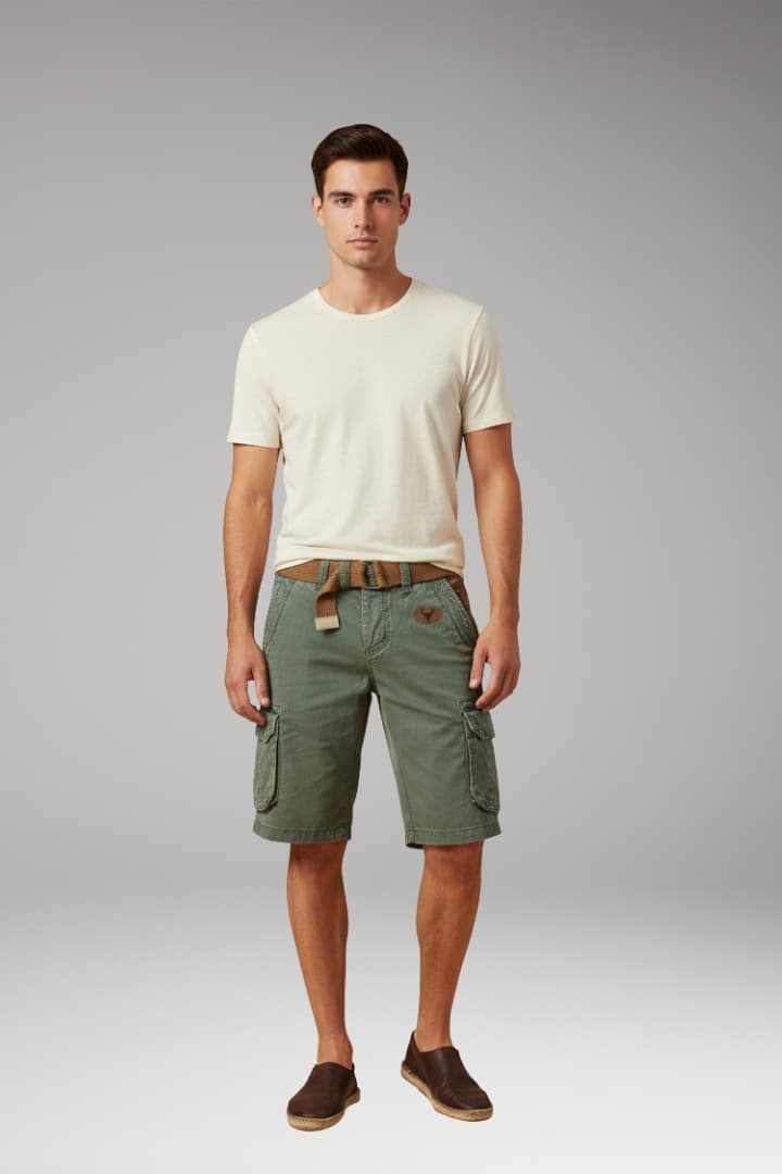 Men's Cargo Shorts Multiple Pockets