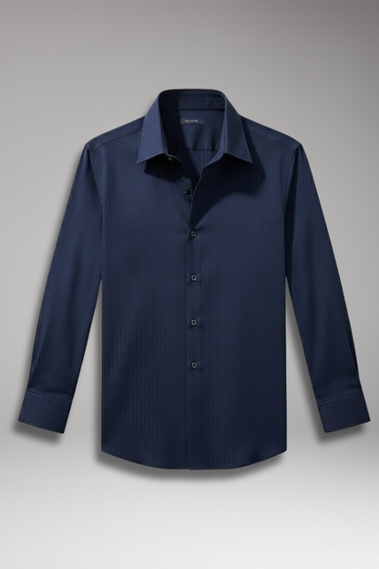 Men's Slim Fit Dress Shirt Vertical Stripes - Vonnera