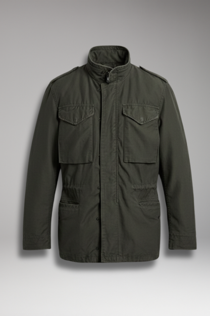 Men's Field Jacket Waterproof Snap Pockets - Vonnera