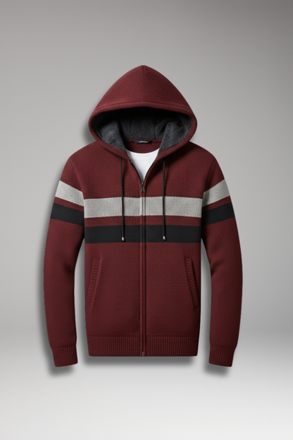 Men's Hooded Zip Jacket - Vonnera