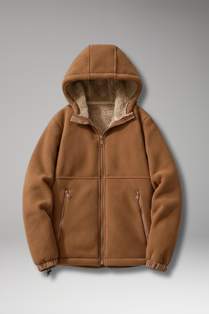 Men's Hooded Jacket Zipper Pockets - Vonnera