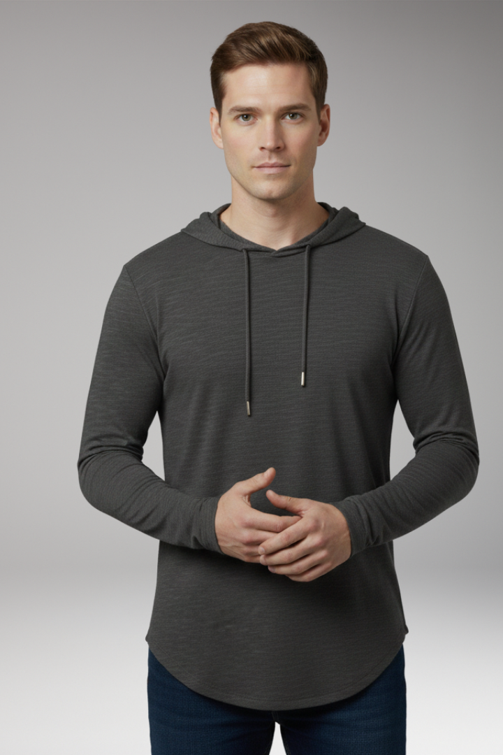 Men's Outdoor Hoodie Drawstring Hood Front Pocket