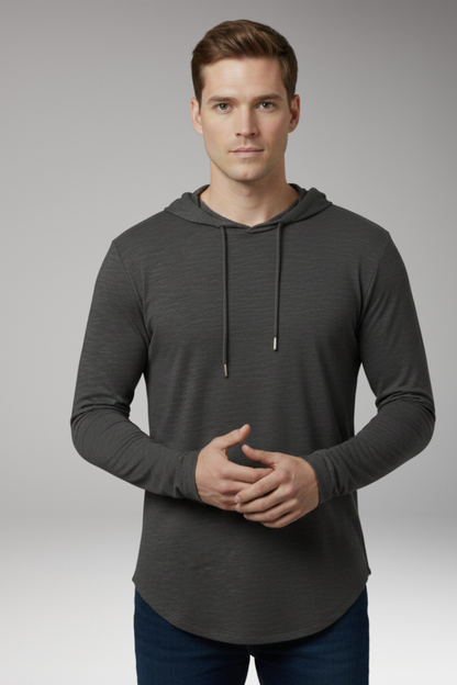Men's Outdoor Hoodie Drawstring Hood Front Pocket