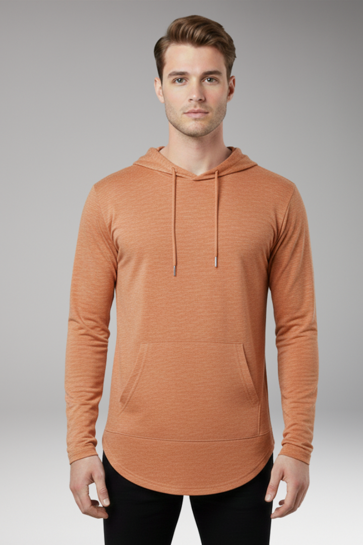 Men's Outdoor Hoodie Drawstring Hood Front Pocket