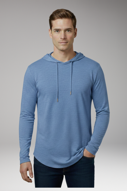 Men's Outdoor Hoodie Drawstring Hood Front Pocket