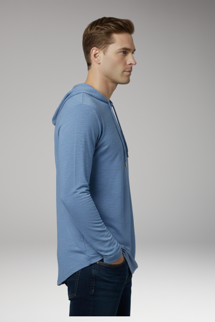Men's Outdoor Hoodie Drawstring Hood Front Pocket