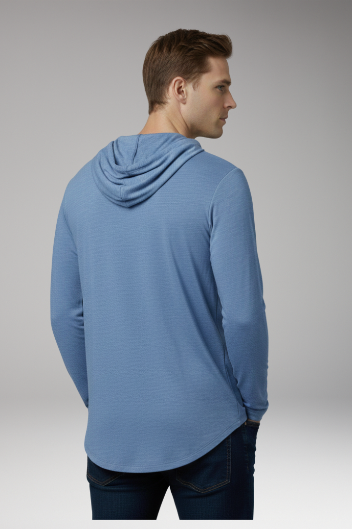 Men's Outdoor Hoodie Drawstring Hood Front Pocket