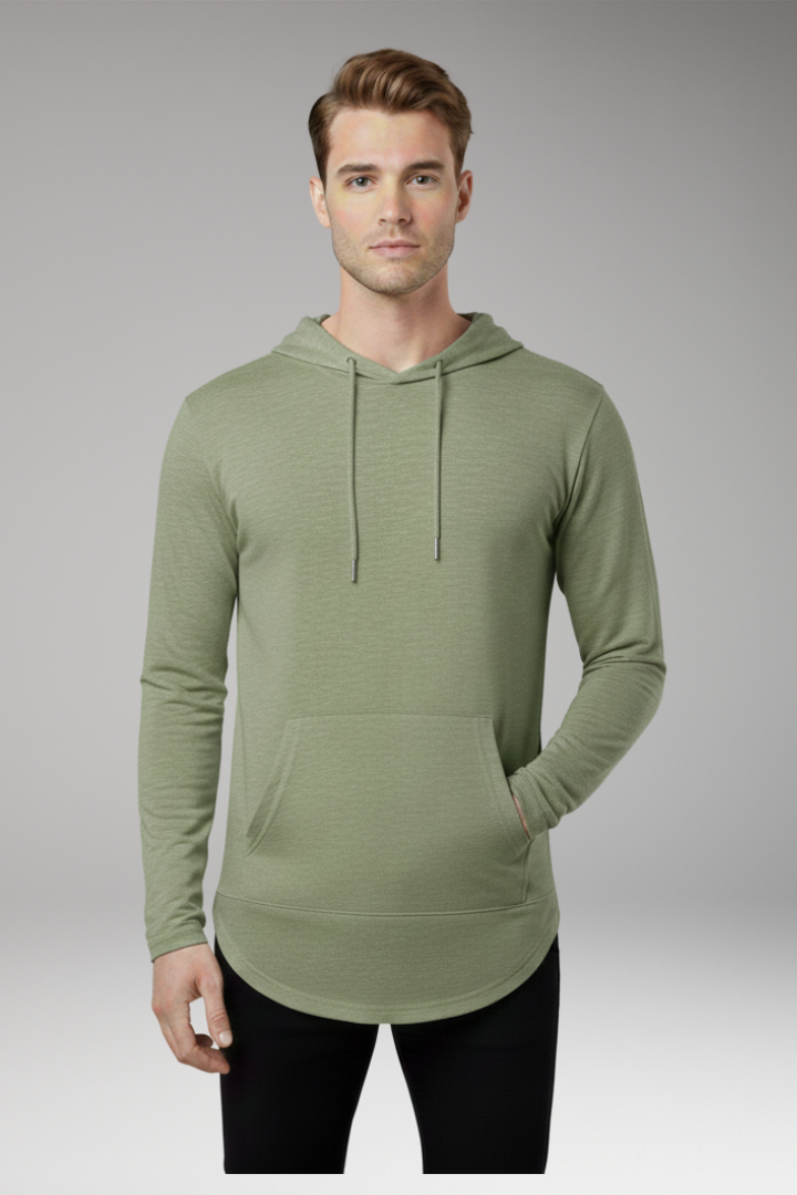 Men's Outdoor Hoodie Drawstring Hood Front Pocket