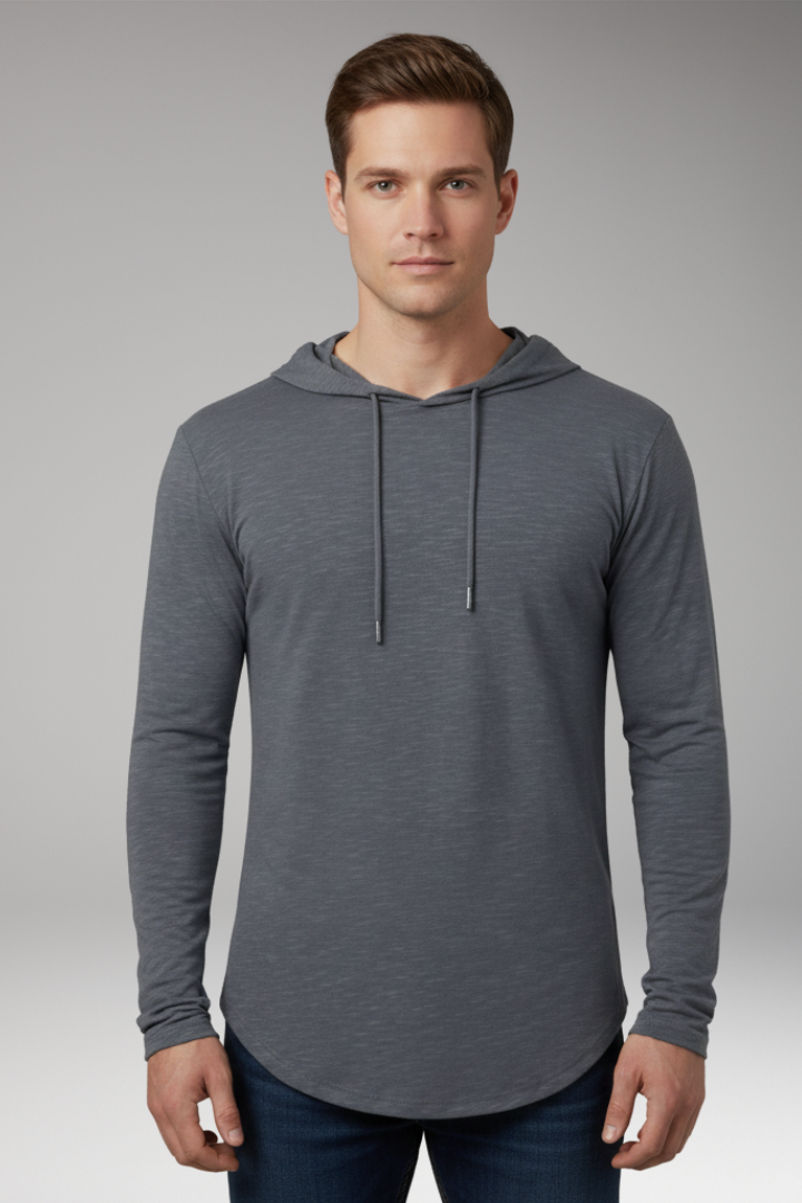 Men's Outdoor Hoodie Drawstring Hood Front Pocket