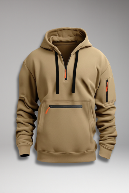 Men's Sports Hoodie Multiple Pockets Drawstring - Vonnera