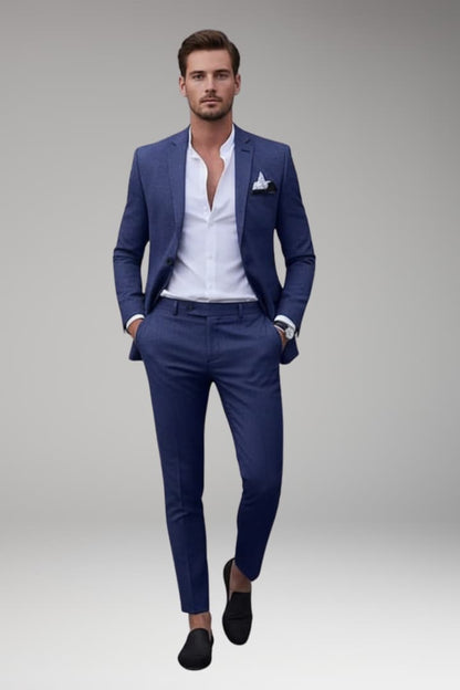 Men's Blazer Suit Set Straight Leg Pants