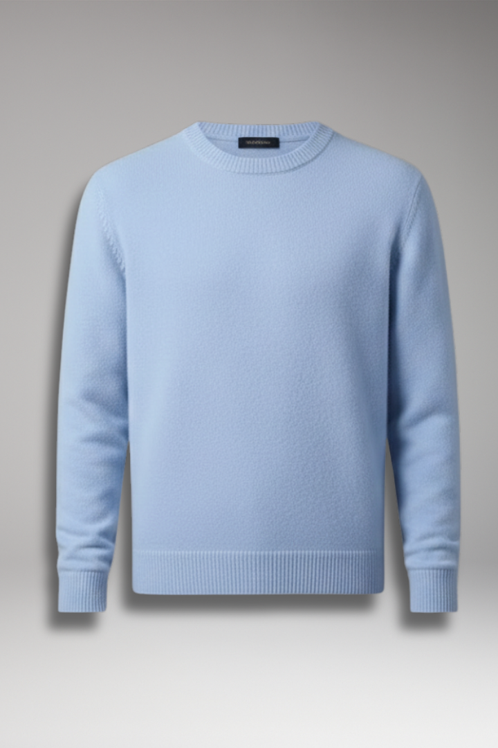 Men's Round Neck Long Sleeve Sweater - Vonnera