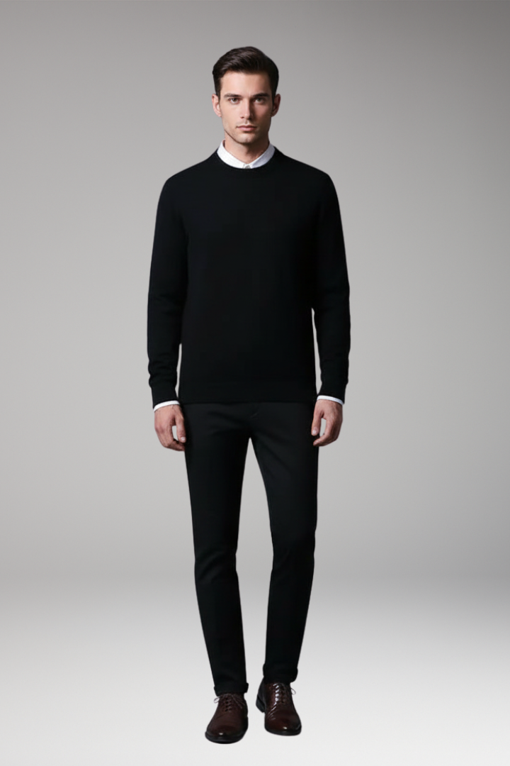 Men's Round Neck Long Sleeve Sweater
