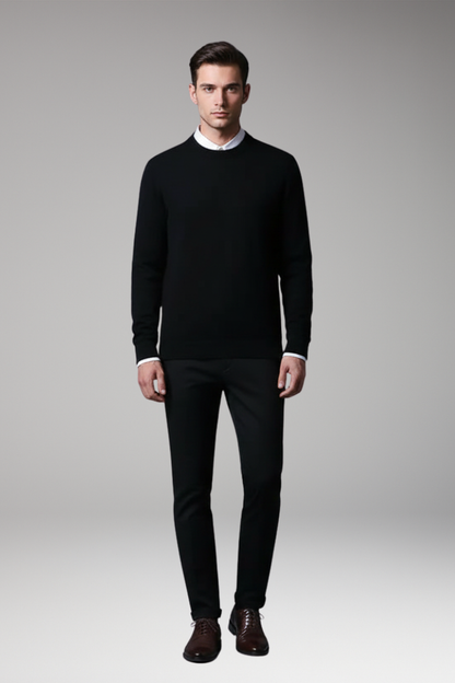 Men's Round Neck Long Sleeve Sweater