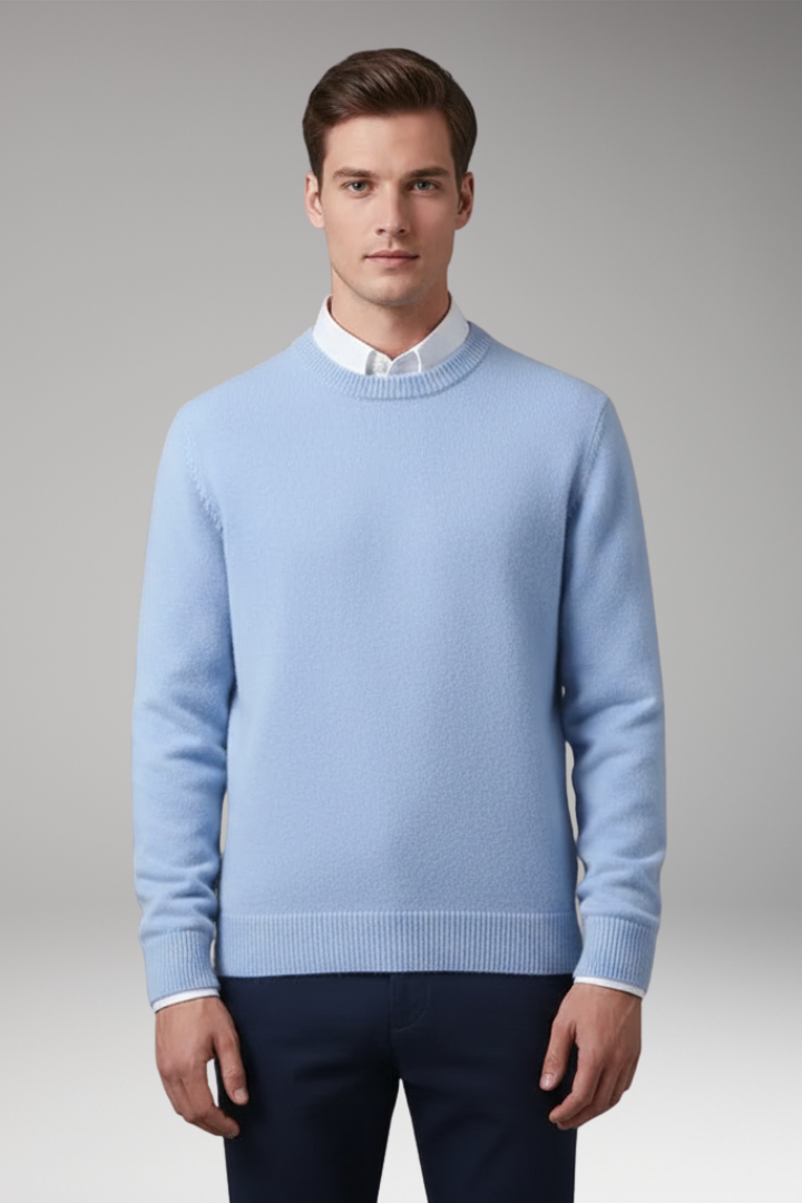 Men's Round Neck Long Sleeve Sweater