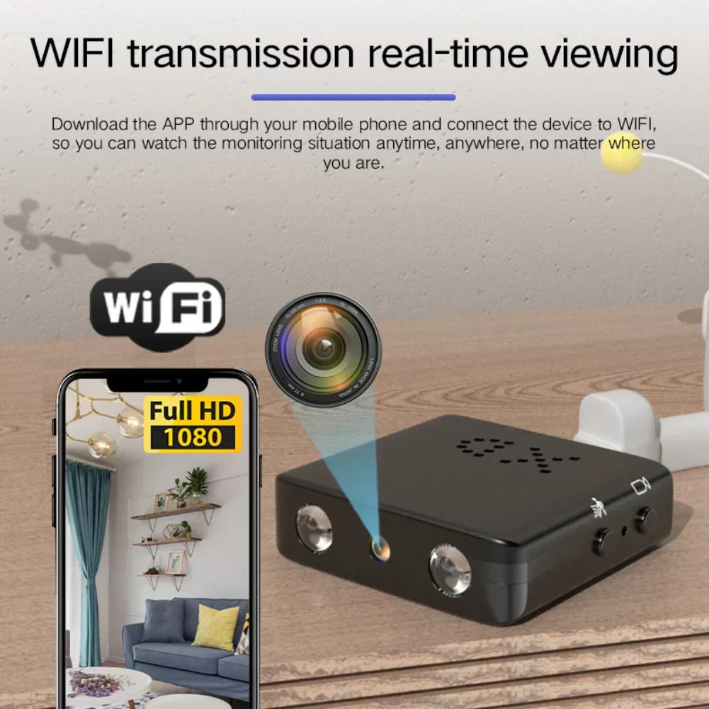 WiFi Mini Security Camera Night Vision Audio